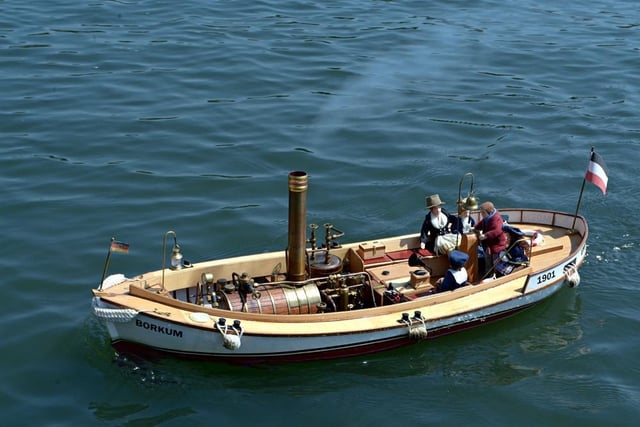 A live steam powered pleasure boat c1900