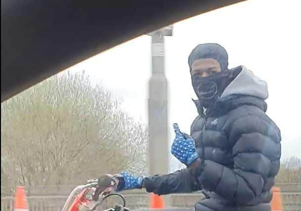 Police have released this picture of the motorcyclist and have released an appeal to find the rider. Photo: West Yorkshire Police