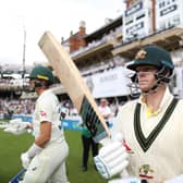 Steve Smith of Australia prior to the 3rd session during Day Two of the LV= Insurance Ashes 5th Test Match between England and Australia at The Kia Oval (Picture: Ryan Pierse/Getty Images)