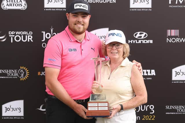 Dan Bradbury shared his victory at the Joburg Open with his mother (Picture: Getty Images)