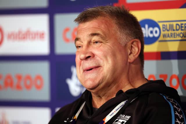 Shaun Wane led England to an eye-catching win. (Photo by George Wood/Getty Images for RLWC)