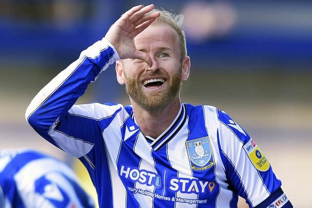 Barry Bannan celebrates his goal for Wednesday against Cheltenham. But was it good enough to get in our Team of the Week? (Picture: Steve Ellis)