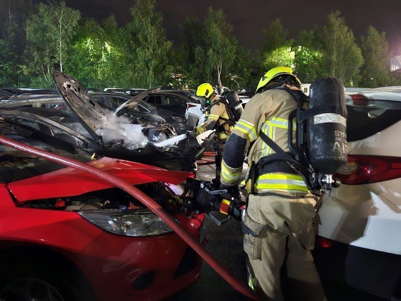Residents were warned to avoid the area and keep all windows and doors closed if they lived nearby.