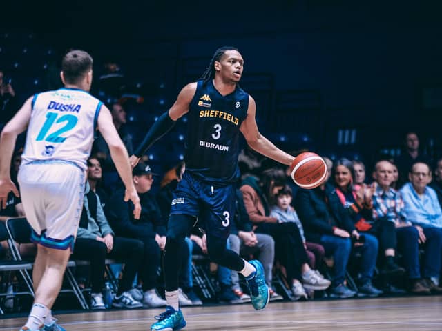Malek Green scored 19 points in the defeat to Leicester Riders as Sheffield Sharks now prepare to take on Manchester Giants (Picture: Adam Bates)