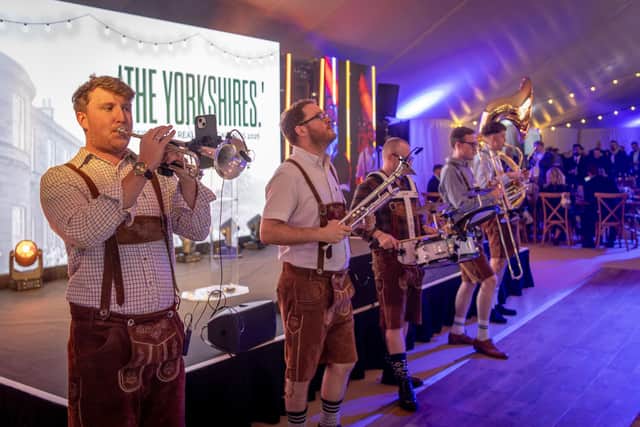 A live Oompah band brought traditional German-inspired music to the Oktoberfest themed evening. Picture:  DJB Photography Ltd