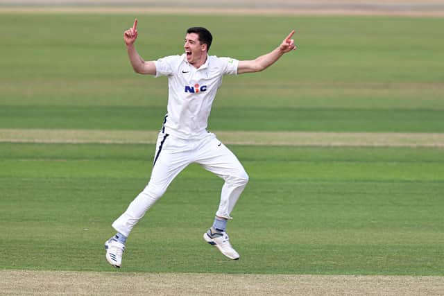 Matthew Fisher celebrating a wicket for Yorkshire has revealed his ambitions for after his professional career is over.