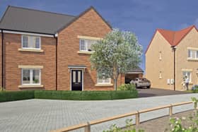 An artist's impression of a street scene within the development. Picture/credit: Keepmoat Homes/Queensberry Design