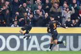 GOAL: Anass Zaroury celebrates putting Hull City 2-1 up