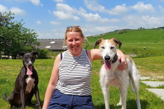 Caroline Porter with her dogs. (Pic credit: Aireworth Dogs In Need)