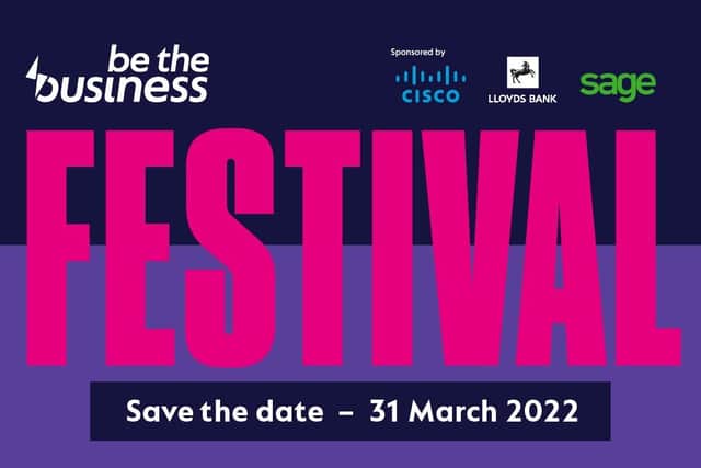 The Be the Business Festival has been set up by the charity of the same name