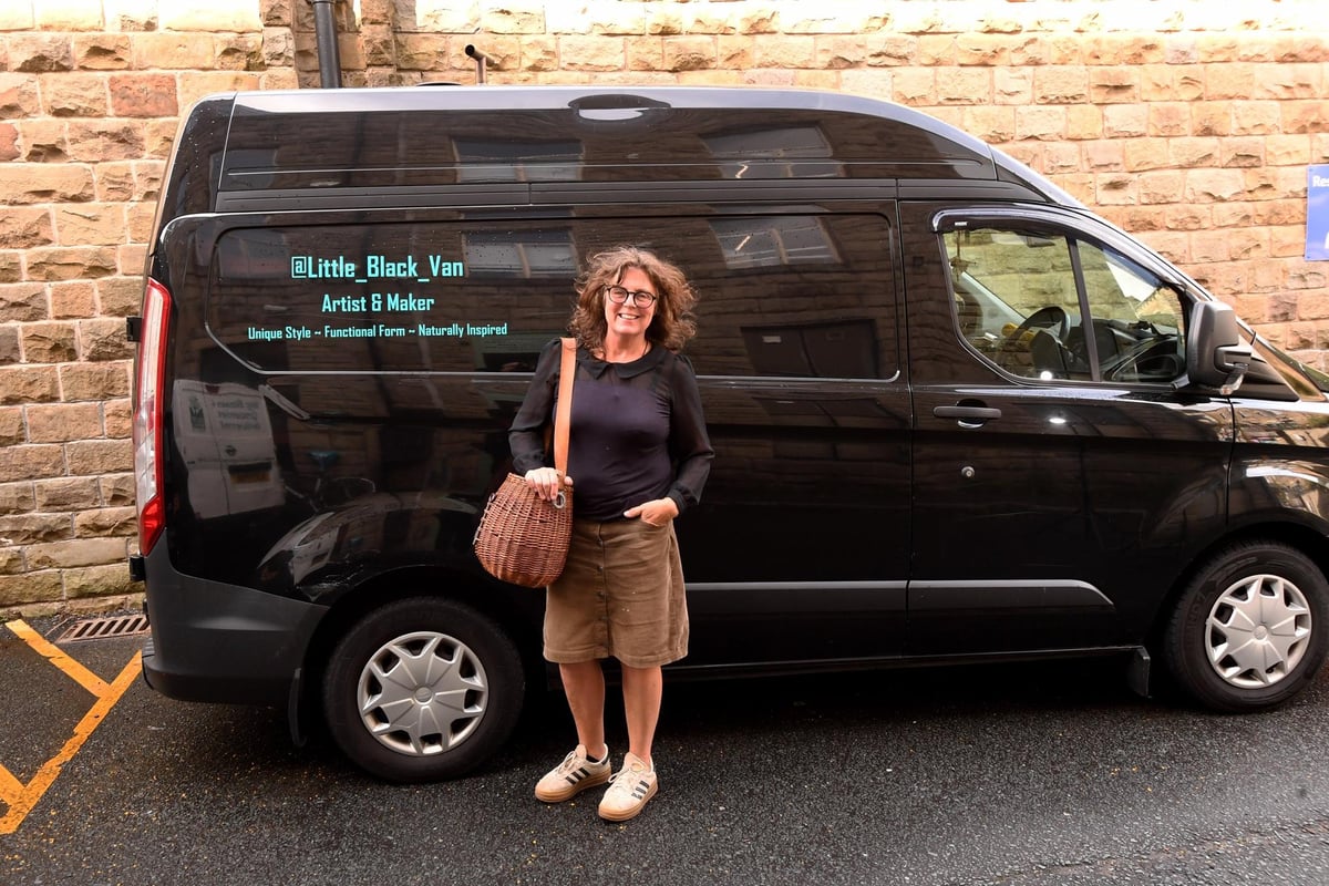 "I worked as an artist at Harrods and now live and work from my little black van."