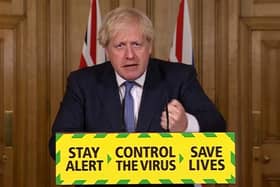 Prime Minister Boris Johnson speaking during a media briefing in Downing Street, London, on coronavirus. (Picture: PA Video/PA Wire)