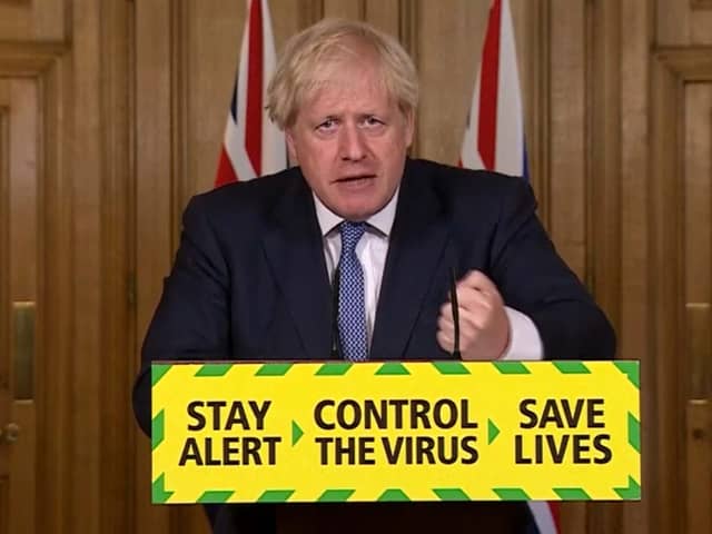 Prime Minister Boris Johnson speaking during a media briefing in Downing Street, London, on coronavirus. (Picture: PA Video/PA Wire)