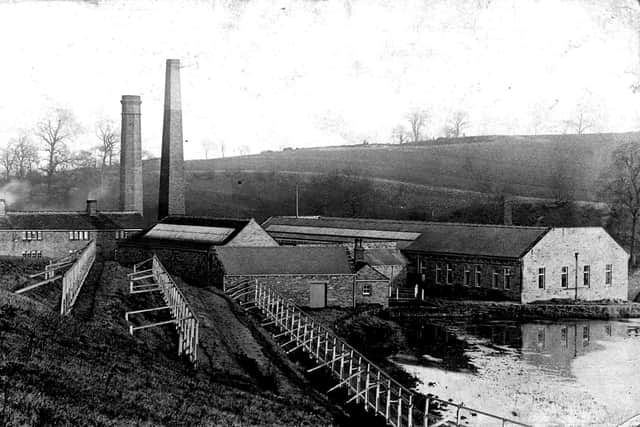 Coxley Mill, Horbury, featured in Kirstie’s ‘Mills in Colour’ exhibition at The Art House, Wakefield. 
Photo courtesy of Wakefield Libraries Photographic Collection.