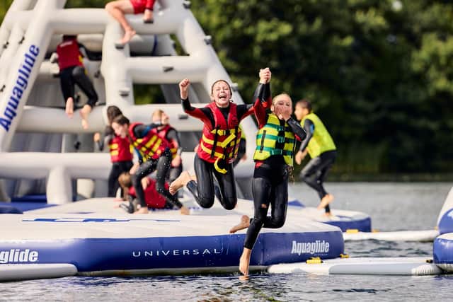 Jump to it for a splashing time at Hatfield Outdoor Activity Centre. Photos by Shaun Flannery