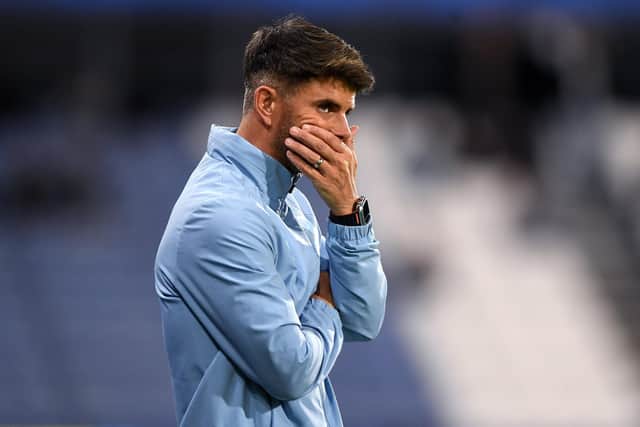 WATCHING CLOSELY: Huddersfield Town coach Martin Drury even pays attention to goal celebrations (Image: Jonathan Gawthorpe)