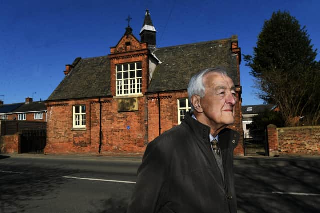 Snaith marks its 800th Anniversary of being granted its Market Charter.
Pictured local historian Ken Sayner outside old Snaith Grammar School.
Photographed by Yorkshire Post photographer Jonathan Gawthorpe.