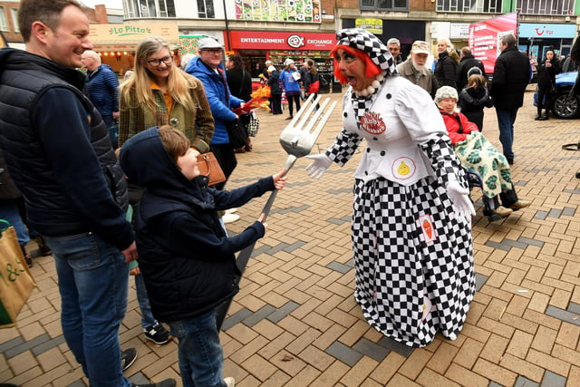 Street entertainment is part of the festival