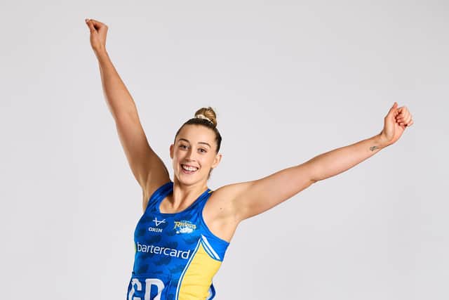 Happy to be here: Zoe Davies of Leeds Rhinos (Picture: Matt McNulty/Getty Images for England Netball)
