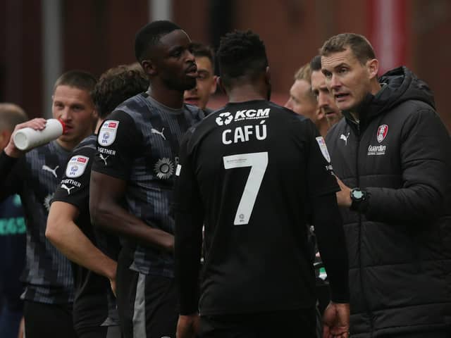 Rotherham had looked to be on course for their first win of the campaign thanks to strikes from Hakeem Odoffin and Fred Onyedinma. Image: Ian Hodgson/PA Wire
