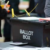 A ballot box at a count. PIC: Peter Byrne/PA Wire