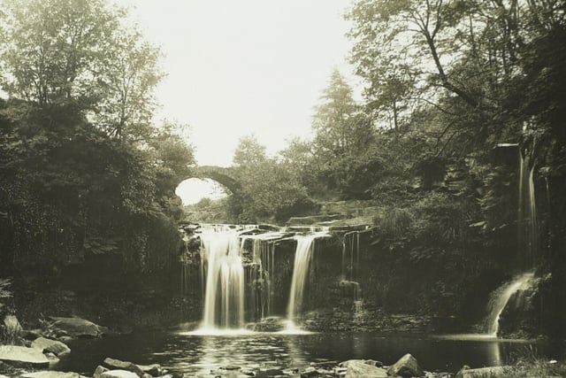 Lumb Falls pictured. This archive photograph is sadly undated.