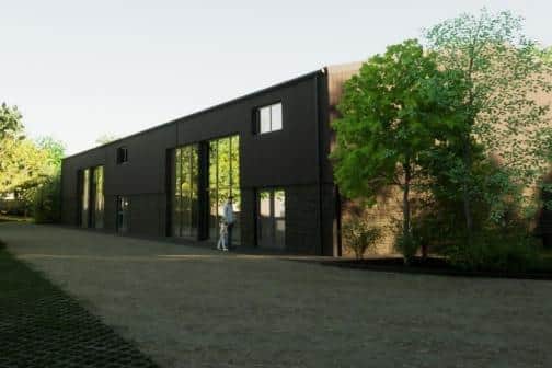 A CGI image of the proposed building