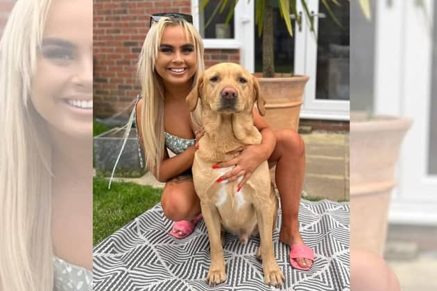 Abbey Elgey, 24, from Driffield, died after a crash in North Frodingham on Sunday, May 5. Her family have issued this photograph of her with her beloved dog Bruno.