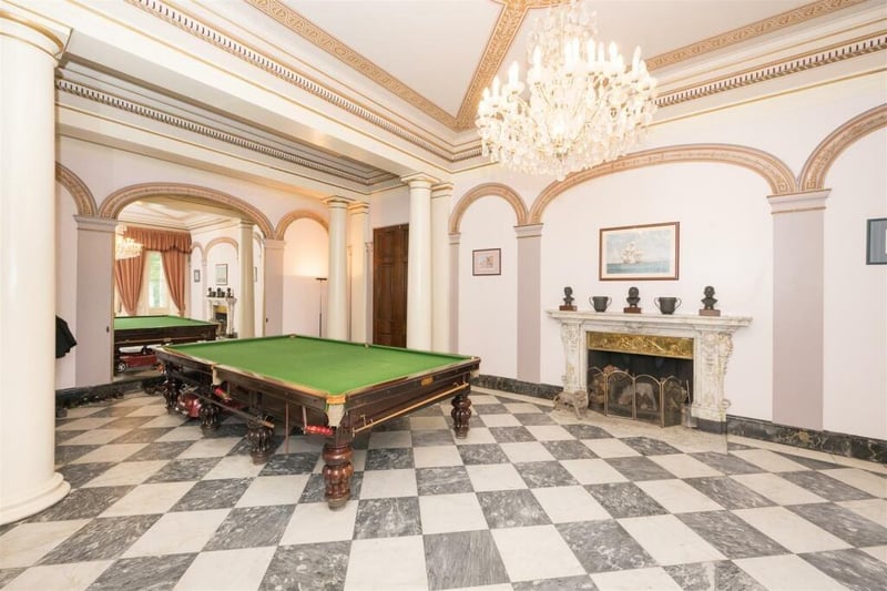 The original dining room is used as a snooker room