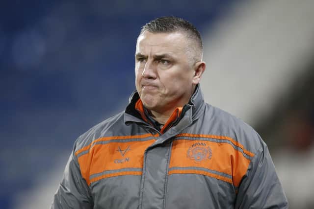 It was a tough night for Andy Last and his Castleford side at the John Smith's Stadium. (Photo: Ed Sykes/SWpix.com)