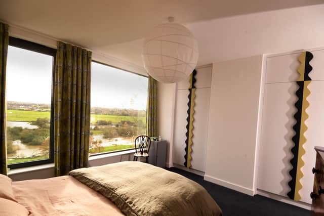 The main ensuite bedrooms with views and built-in wardrobes designed and made by FloCoe