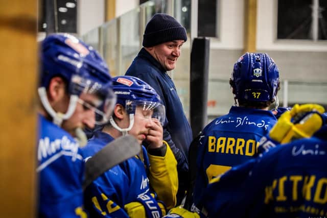 DOUBLE DESTINY: Leeds Knights' head coach believes his players have already proved their quality by retaining the NIHL National league title - but they still want to make it a double triumph this weekend in Coventry. Picture: Jacob Lowe/Leeds Knights Media.