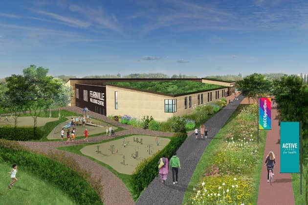 Fearnville Leisure centre in Leeds could be transformed into a new sports and wellbeing hub under plans announced by Leeds City Council. Picture supplied by Leeds City Council.