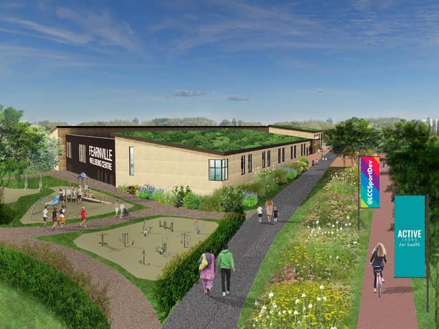 Fearnville Leisure centre in Leeds could be transformed into a new sports and wellbeing hub under plans announced by Leeds City Council. Picture supplied by Leeds City Council.