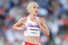 Calli Hauger-Thackery competing on the track in the 10,000 metres at the Commonwealth Games in Birmingham in 2022 (Picture: Tom Dulat/Getty Images)
