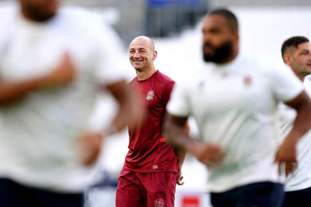 GAME TIME: England head coach Steve Borthwick during the captain's run at the Stade de Marseille, where they will face Argentina in their Pool D World Cup opener on Saturday night. Picture: Mike Egerton/PA