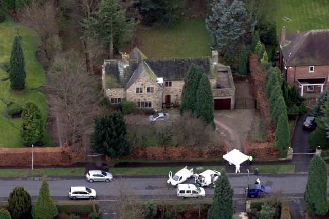 Police investigations on Sandmoor Drive in Alwoodley in 2004