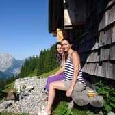 Louise & Helen at Birchlaui Hut
