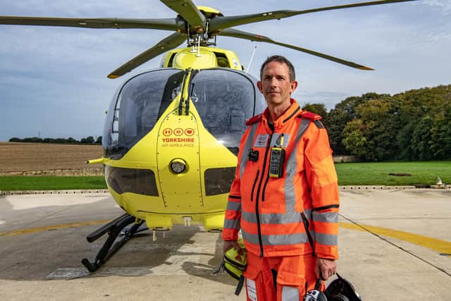 Yorkshire Air Ambulance crew member Dr Steve Rowe. (Pic credit: Tony Johnson)