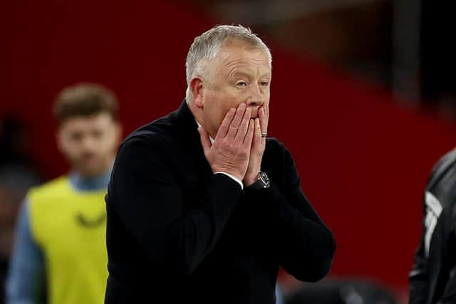 Chris Wilder, manager of Sheffield United, wants a response at Luton Town (Picture: Catherine Ivill/Getty Images)