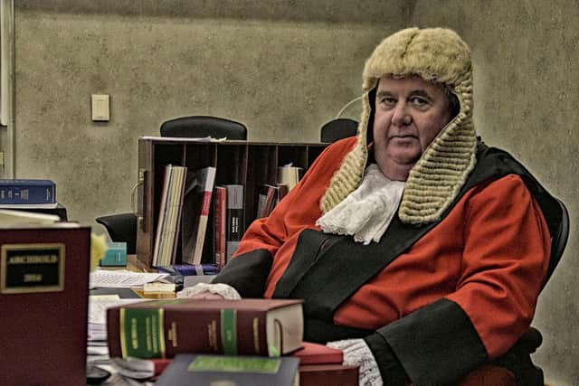 Judge Paul Batty in his chambers