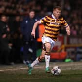 Bradford City's Brad Halliday is out of contract at the end of the season. Image: George Wood/Getty Images