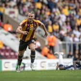 Bradford City striker Nick Powell. Photo: Tony Johnson.
