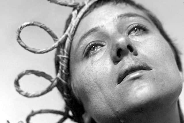 Renee Jeanne Falconetti in The Passion of Joan of Arc.