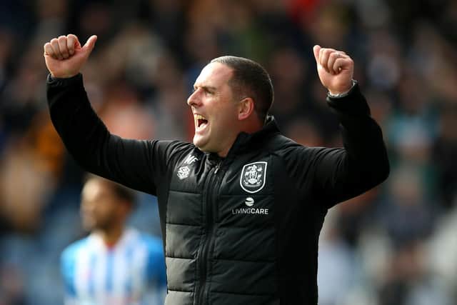 ON THE UP: Huddersfield Town manager Mark Fotheringham is confident his team could escape the Championship bottom three this weekend. Picture: Nigel French/PA
