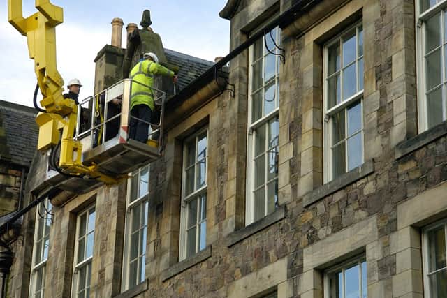 The man was putting up Christmas lights in a cherry picker when the incident happened. (Stock image, Photograph: Callum Bennetts)