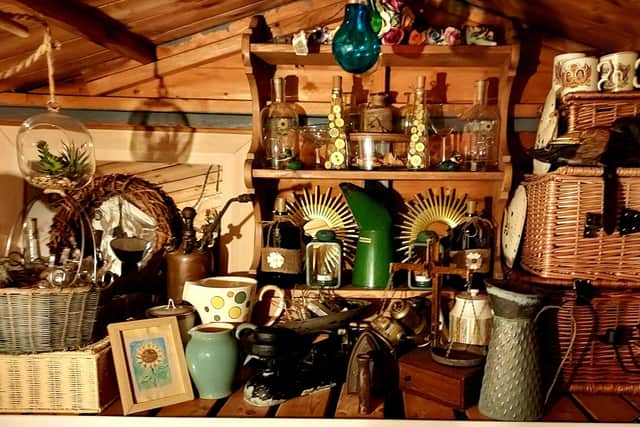 Inside the SheShack there is a treasure trove of vintage and found items