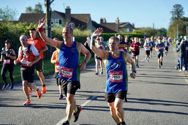 Runners at the Yorkshire Marathon in York this weekend. Picture by SD Photos.
