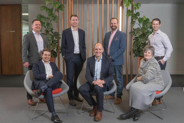Leeds office managing partner Mike Thornton with newly appointed directors (from L-R) Matthew Hoyle, James Atkinson, Finlay Lamont, James Woodhead, Lisa Smith and Mark Leyland

Photograph by Richard Walker/ImageNorth