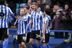 LEADING MAN: Sheffield Wednesday’s Michael Smith led his team from the front, scoring all three goals in his side's comprehensive 3-0 win at Shrewsbury Town, offering momentum ahead of the League One play-offs. Picture: Ian Hodgson/PA